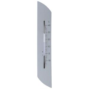 Buitenthermometer metaal Radius grijs gelakt 29.5 cm