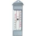 Buitenthermometer metaal min/max zilver 23.2 cm