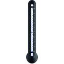 Muurthermometer zwart en zilver